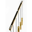 Lustra moderna neagra-aurie detalii sferice aurii 6xGU10/60W Alas 2011 Jupiter